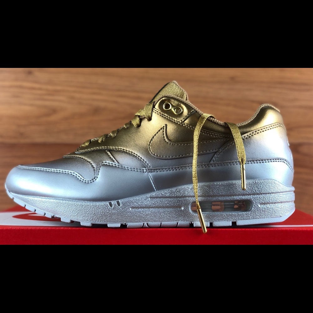 Nike Air Max 1 LX Metallic Gold Platinum Women’s